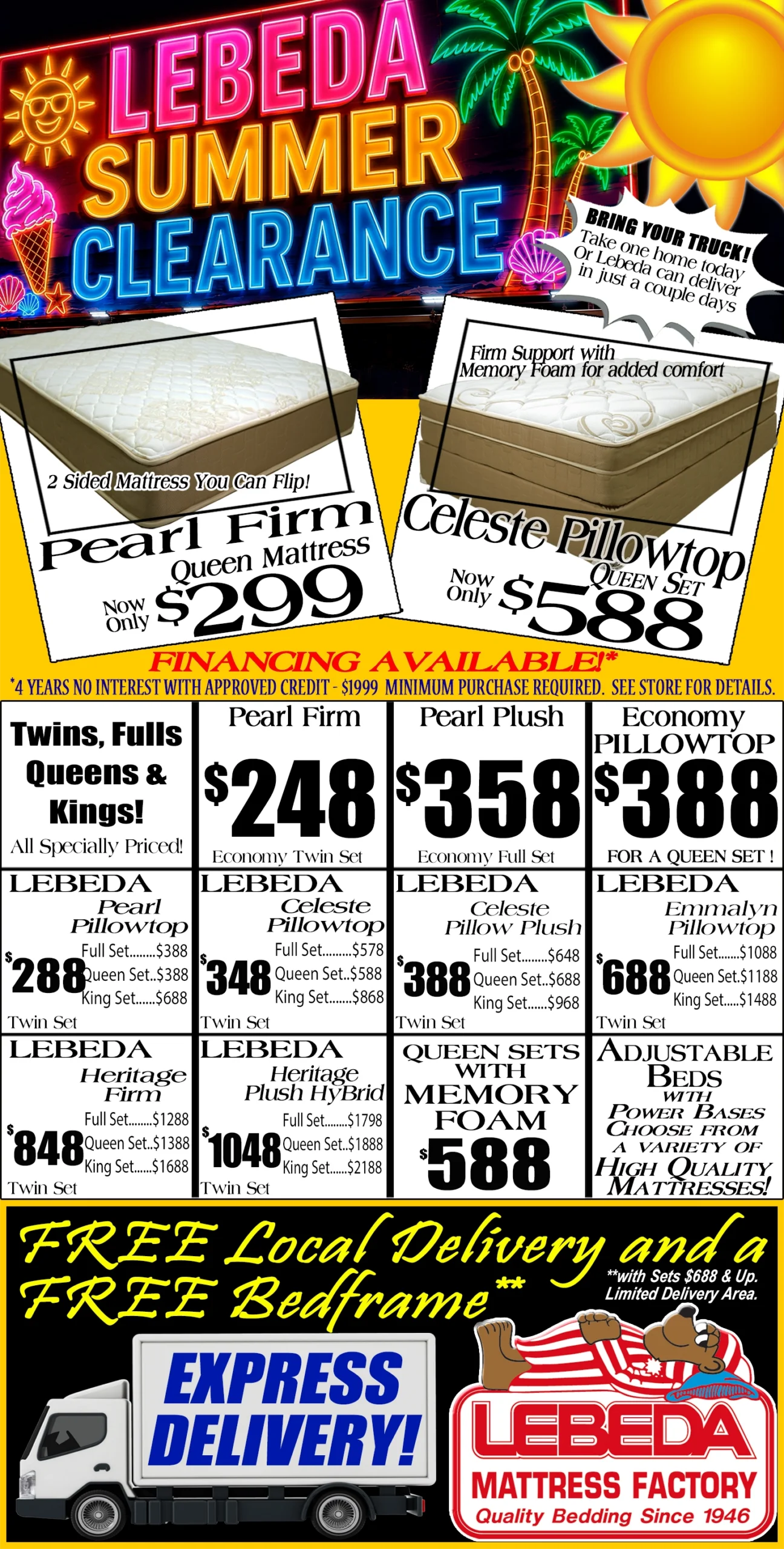 Summer Clearance ad